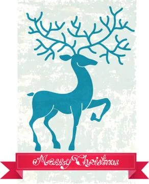 Christmas deer Stock Illustration
