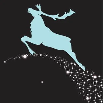 Christmas deer Stock Illustration