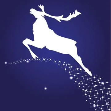 Christmas deer Stock Illustration