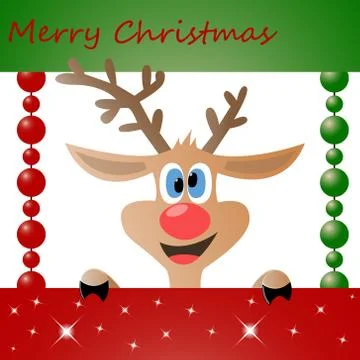 Christmas Deer Stock Illustration