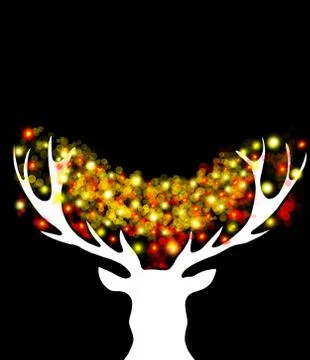 Christmas deer Stock Illustration