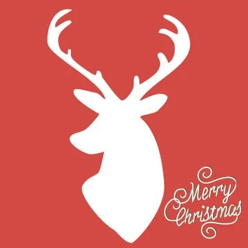 Christmas deer Stockillustratie