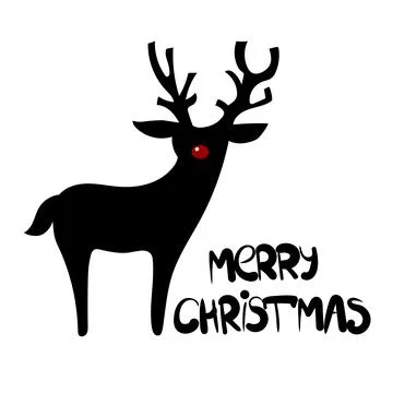 Christmas deer Stock Illustration