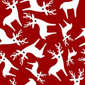 Christmas deers Stock Illustration
