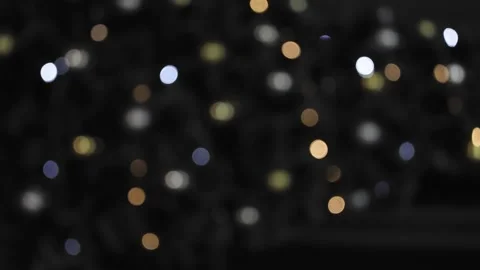 Christmas defocus light on dark background Video stock 224166607