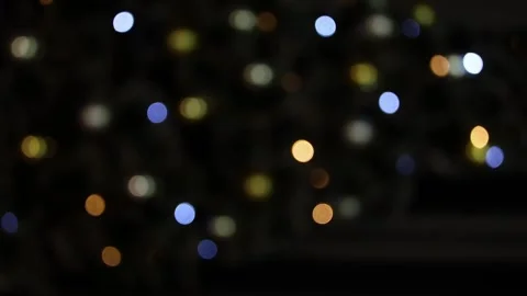 Christmas defocus light on dark background Video stock 224194492