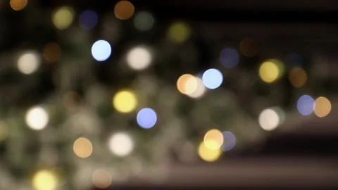 Christmas defocus light on dark background Stock-Footage 225820063