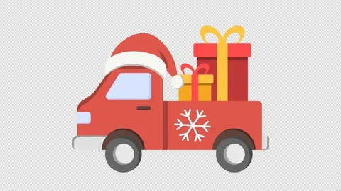 Christmas delivery animation Stock Footage 316735442