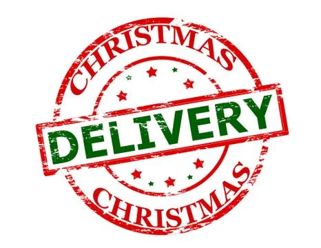 Christmas delivery Stock Illustration