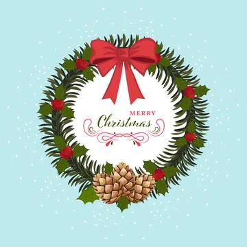Christmas Design with decorative elements Stock Illustration