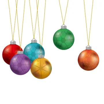 Christmas design elements. The background is white. Stock Illustration