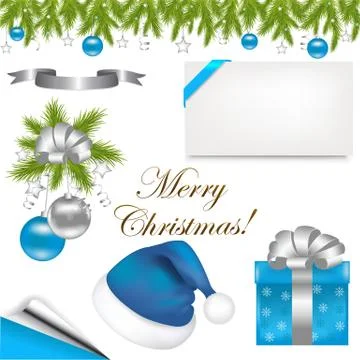 Christmas design elements Stock Illustration