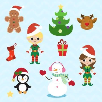 Christmas design elements Stock Illustration