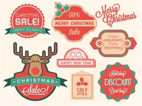 Christmas design elements Stock Illustration
