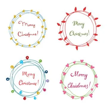 Christmas design elements Stock Illustration