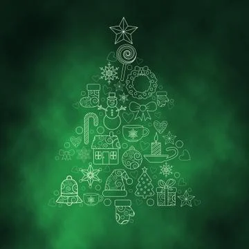 Christmas design elements Stock Photos