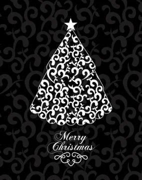 Christmas design over pattern  background vector illustration Stock Illustration