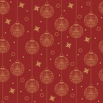 Christmas design, seamless pattern Illustrazione stock