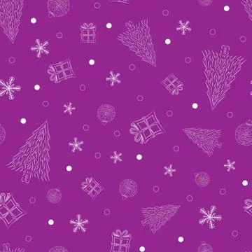 Christmas design, seamless pattern Stock Illustration