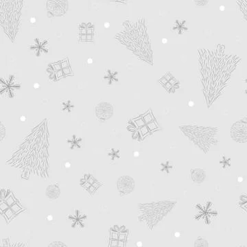 Christmas design, seamless pattern Stock Illustration