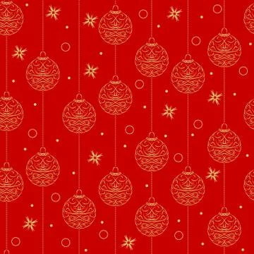 Christmas design, seamless pattern Stock Illustration