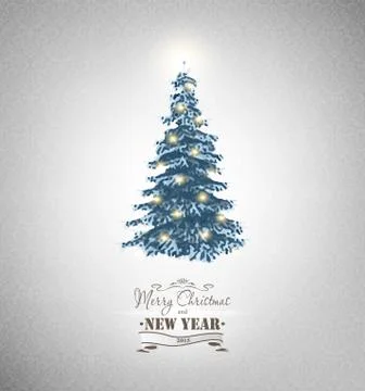 Christmas Design Tree Stock Illustration