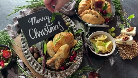 Christmas dinner  Stock-Footage 344838527