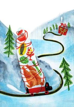 Christmas Dinner 스톡 일러스트