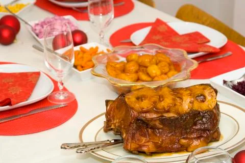 Christmas dinner Stock Photos