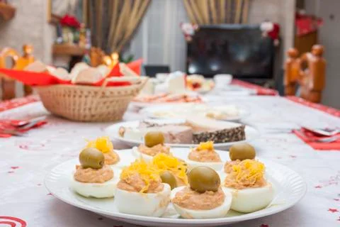 Christmas dinner Stock Photos