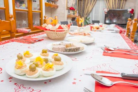 Christmas dinner Stock Photos