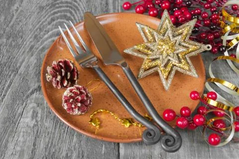 Christmas dinner Stock Photos