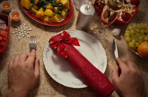Christmas dinner Stock Photos