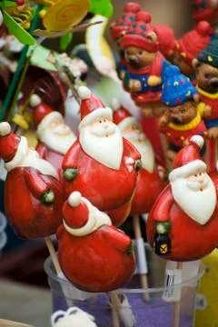 Christmas directions on display Fotos Stock