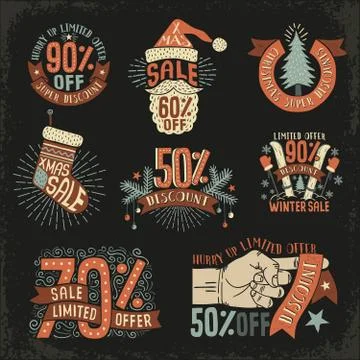 Christmas discount Stock Illustration