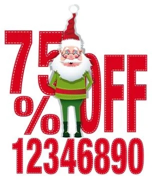 Christmas discounts Stock Illustration