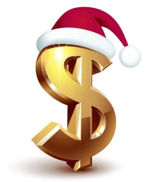 Christmas dollar Иллюстрация