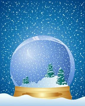 Christmas dome Stock Illustration