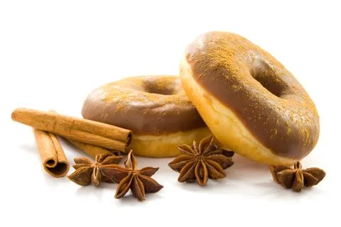 Christmas donuts Stock Photos