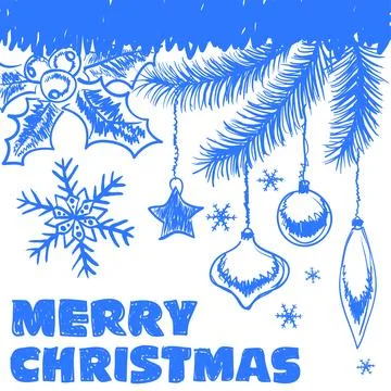 Christmas doodles Stock Illustration