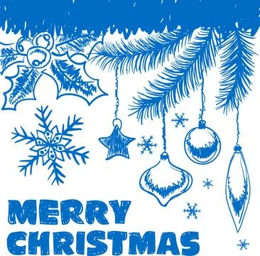 Christmas doodles Stock Illustration