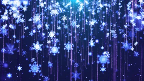 Christmas dream snowflakes fall Stock Footage 167054318