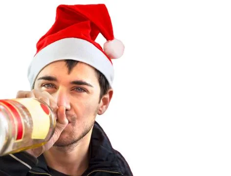 Christmas drinking Stock Photos