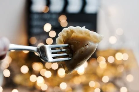 Christmas dumplings dinner Stock Photos