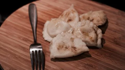 Christmas dumplings dinner Stock Photos