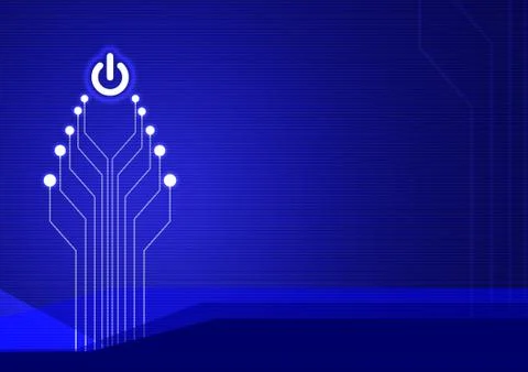 Christmas electronic tree Stock Photos