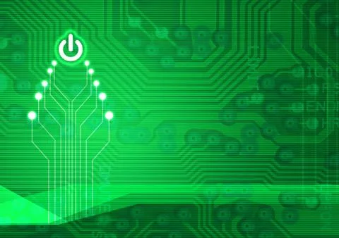 Christmas electronic tree Stock Photos