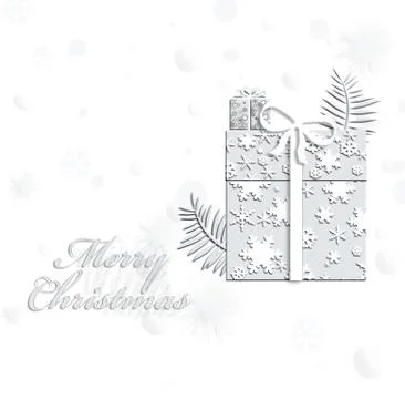 Christmas elegant grey background Stock Illustration