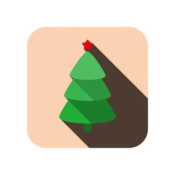 Christmas element flat icon design, vector illustration Stock-Illustration