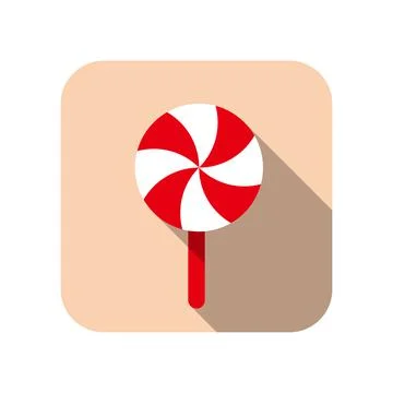 Christmas element flat icon design, vector illustration Stock Illustration